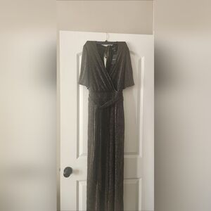 Torrid Shimmering Black and Gold Jumpsuit